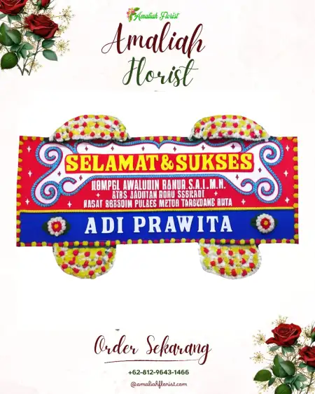 Papan Bunga Ucapan Selamat Wame