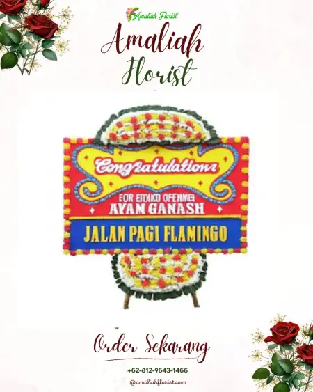 Sewa Papan Bunga Wame